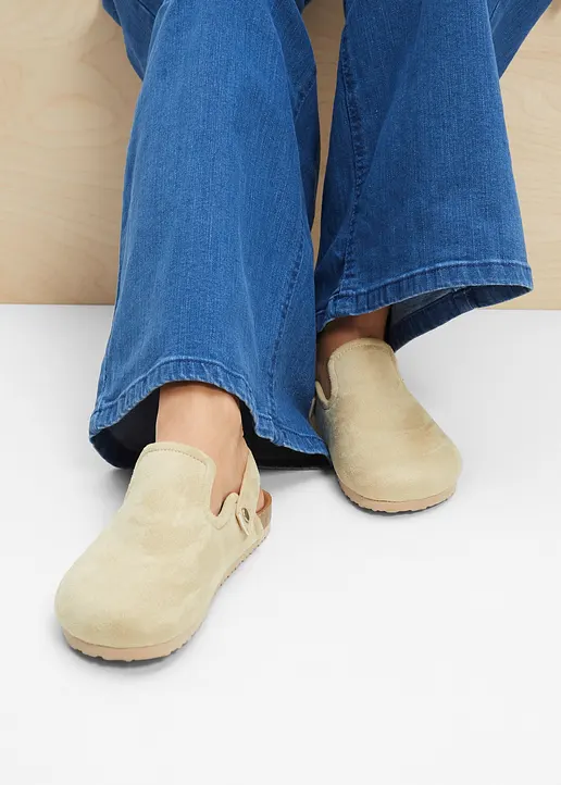 Bonprix Lässige Pantolette Mit Dekorativer Schnalle - Grün