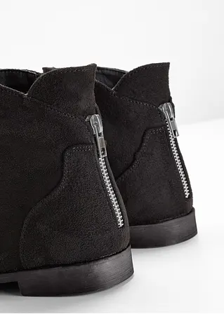 Bonprix Lässige Stiefelette Mit Raffung Und Dekorativen Reißverschluss