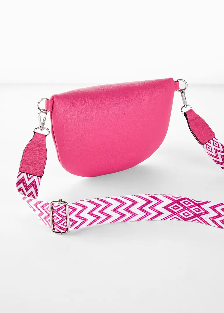 Bonprix Lässige Umhängetasche Mit Austauschbarem Schulterriemen - Pink