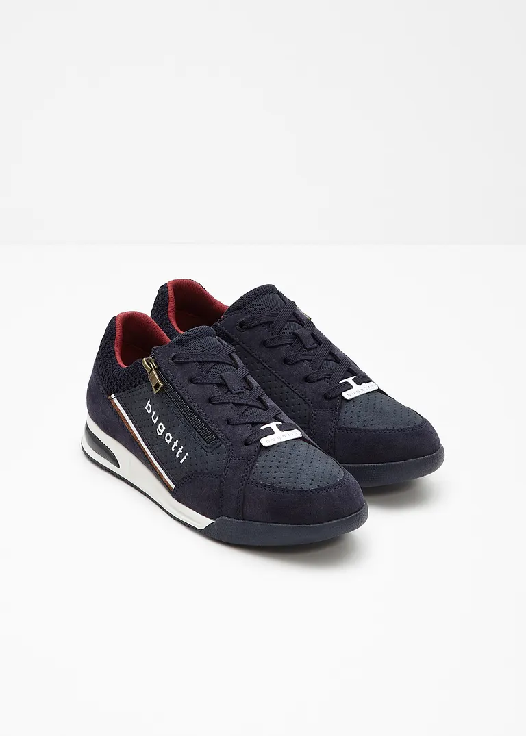 Bonprix Lässiger Bugatti Sneaker Mit Reißverschluss - Blau