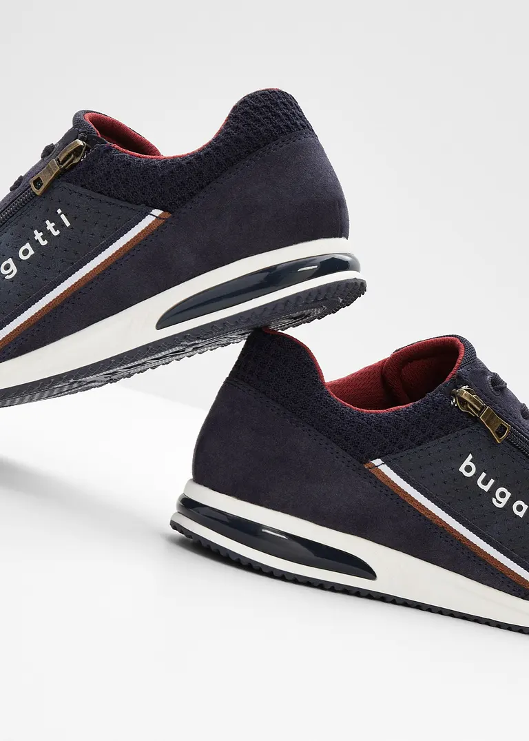 Bonprix Lässiger Bugatti Sneaker Mit Reißverschluss - Blau