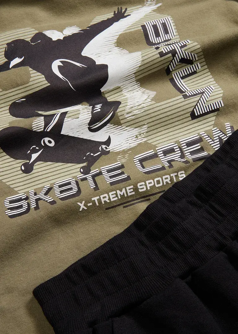 Bonprix Lässiger Jogginganzug Mit Kapuze Und Basketball Design