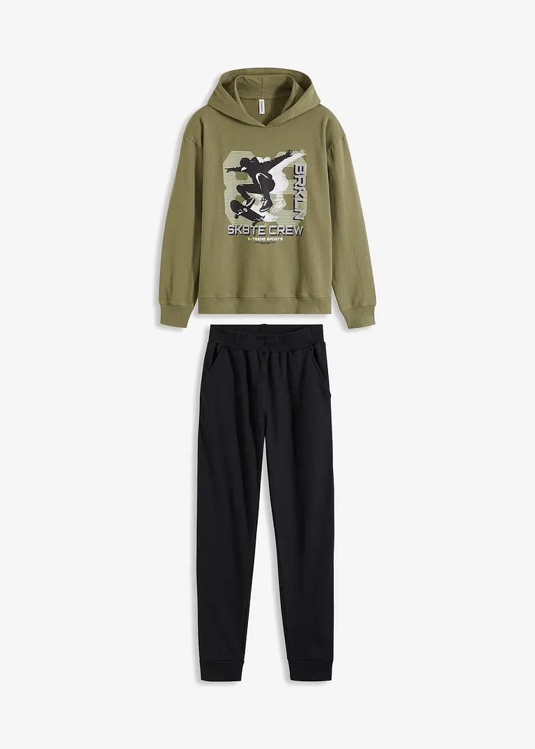 Bonprix Lässiger Jogginganzug Mit Kapuze Und Basketball Design