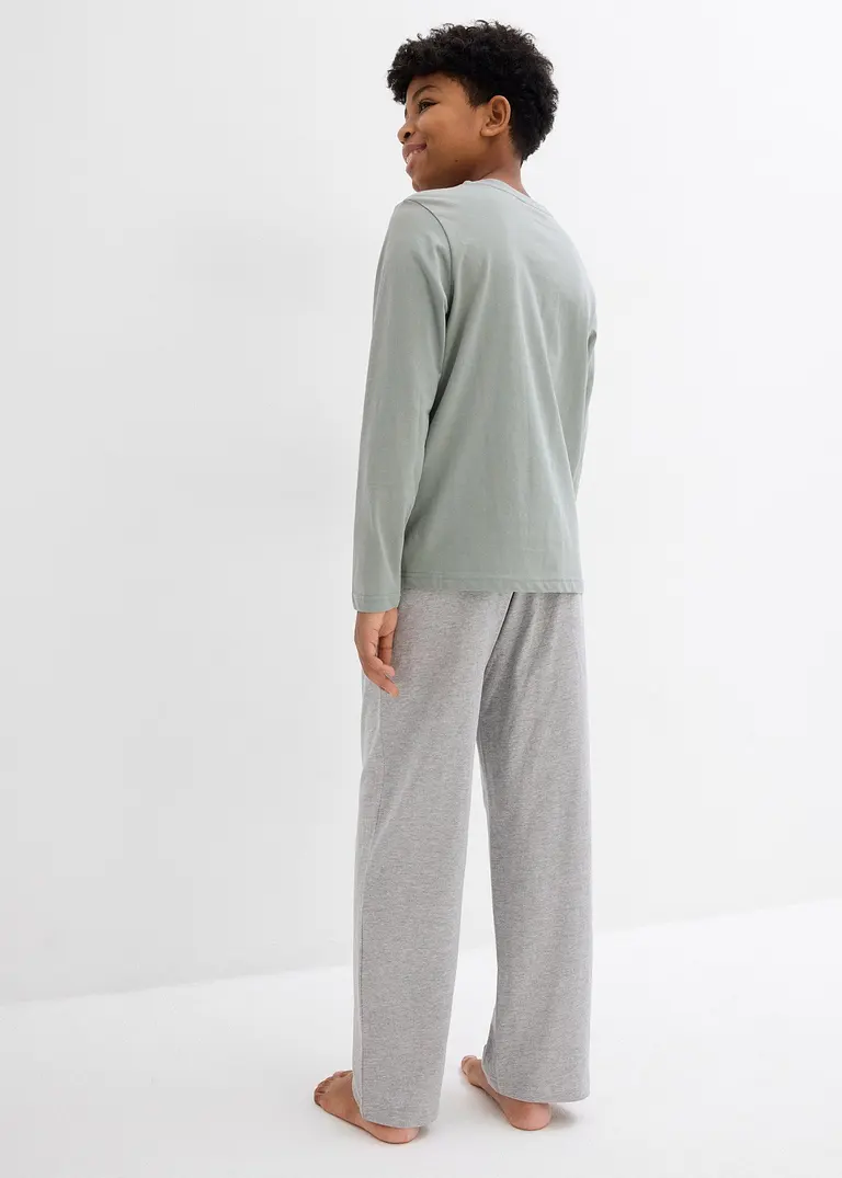 Bonprix Lässiger Jungen Pyjama Mit Bio-Baumwolle - Kinder