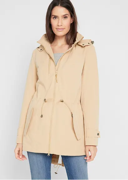 Bonprix Lässiger Parka Mit Abnehmbarer Kapuze Hinten Etwas Länger Geschnitten
