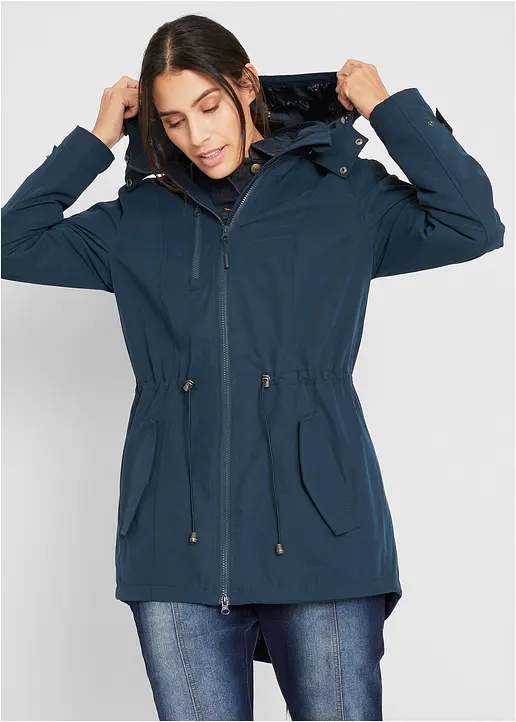 Bonprix Lässiger Parka Mit Abnehmbarer Kapuze Hinten Etwas Länger Geschnitten