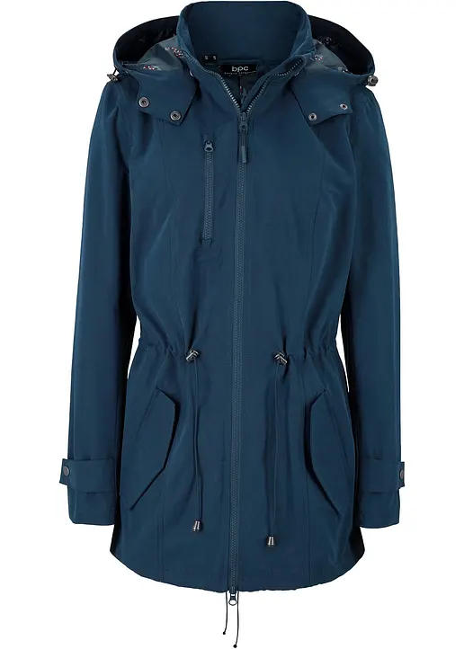 bonprix Lässiger Parka mit abnehmbarer Kapuze hinten etwas länger geschnitten