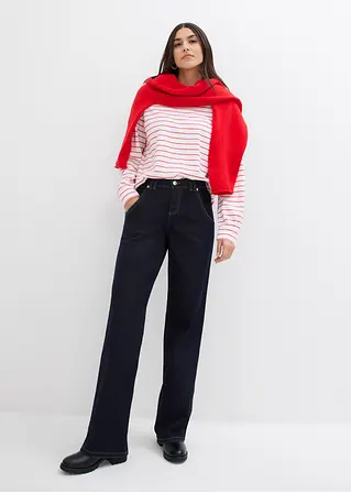 Bonprix Lässiger Pullover Mit Weitem Ausschnitt - Rot - Damen