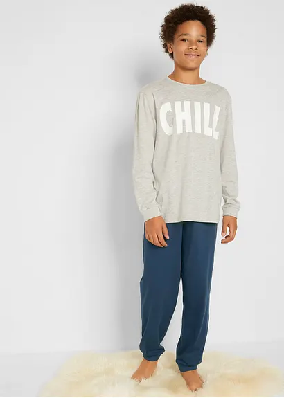 Bonprix Lässiger Schlafanzug Mit Bio-Baumwolle Im 2-tlg. Set