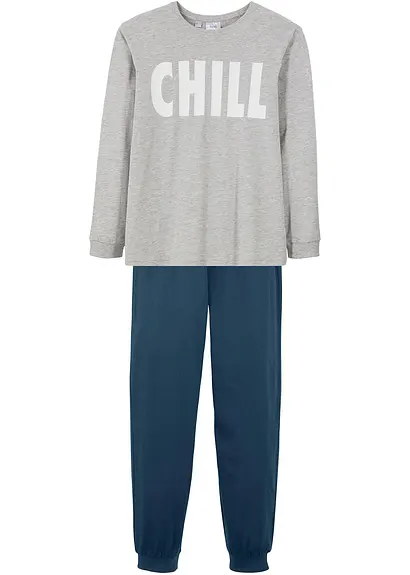 bonprix Lässiger Schlafanzug mit Bio-Baumwolle im 2-tlg. Set