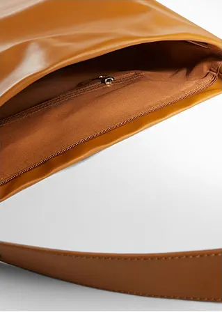 Bonprix Lässiger Shopper Mit Austauschbarem Tragegurt - Braun