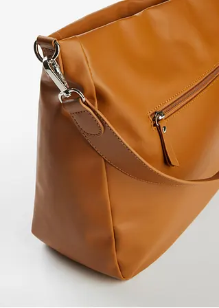 Bonprix Lässiger Shopper Mit Austauschbarem Tragegurt - Braun