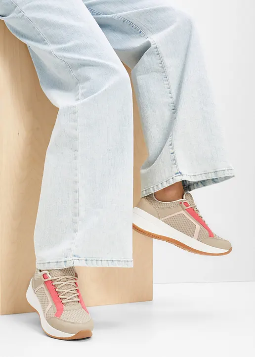 Bonprix Lässiger Sneaker Für Den Alltag - Beige - Damen