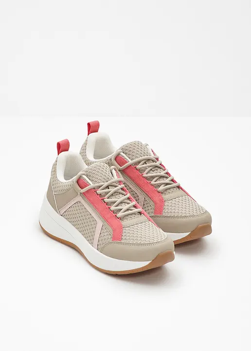 Bonprix Lässiger Sneaker Für Den Alltag - Beige - Damen
