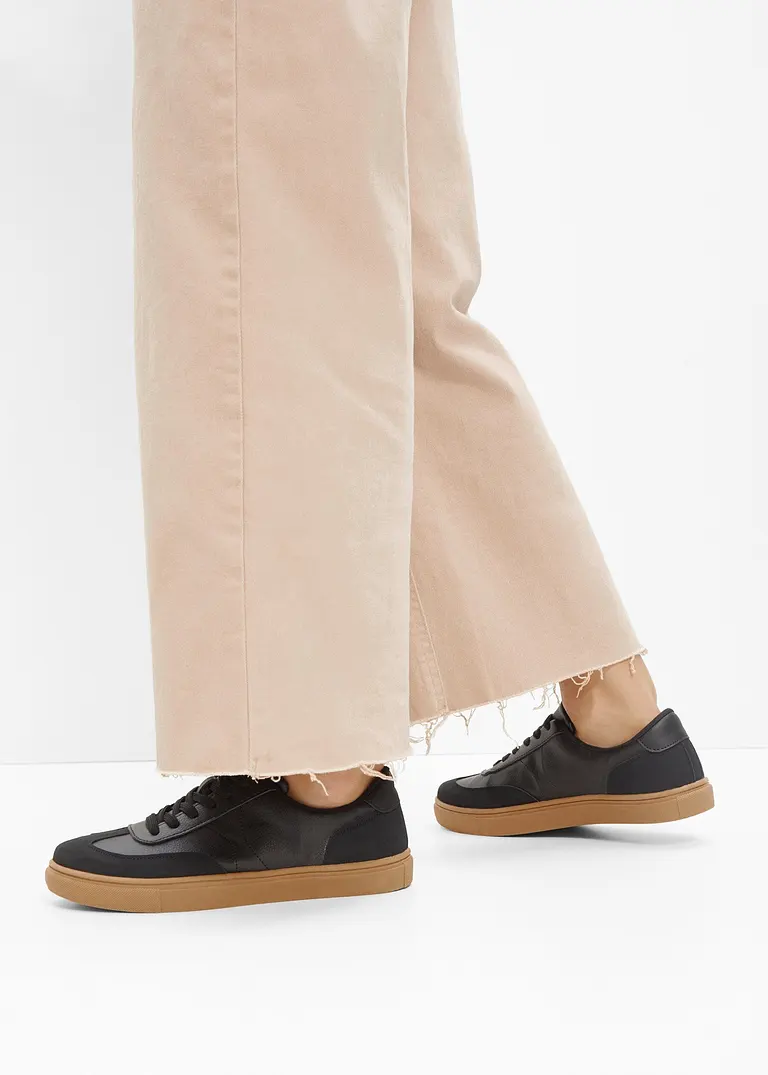 Bonprix Lässiger Sneaker Im Retro Look - Schwarz - Damen