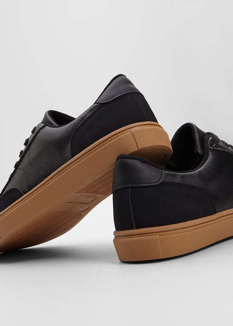 Bonprix Lässiger Sneaker Im Retro Look - Schwarz - Damen