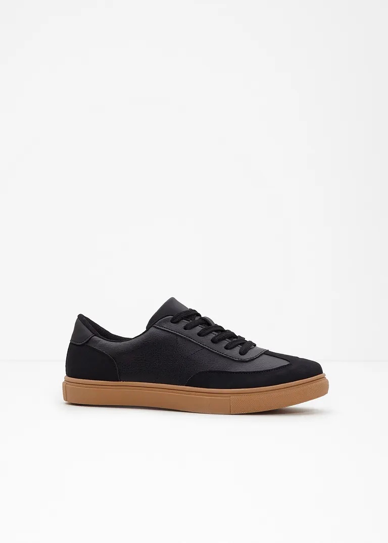 bonprix Lässiger Sneaker im Retro Look - schwarz - Damen