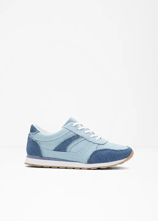 bonprix Lässiger Sneaker im sportiven Look - blau - Damen