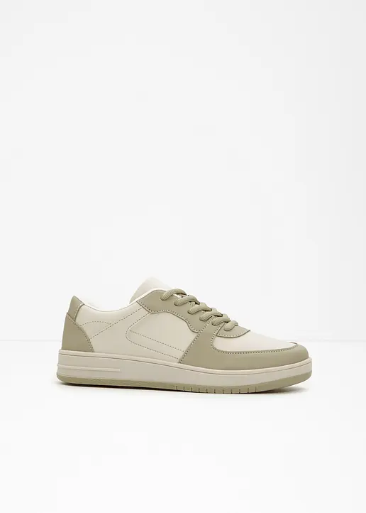 bonprix Lässiger Sneaker im sportlichen Design - beige - Damen