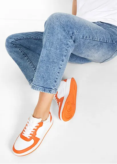 Bonprix Lässiger Sneaker Im Sportlichen Design - Weiß - Damen