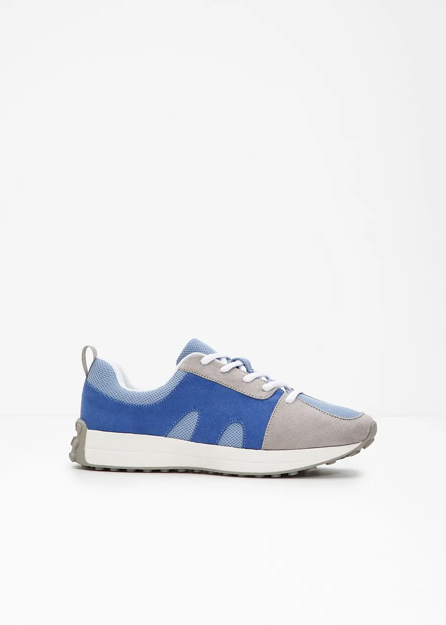 bonprix Lässiger Sneaker mit profilierter Sohle - blau - Damen