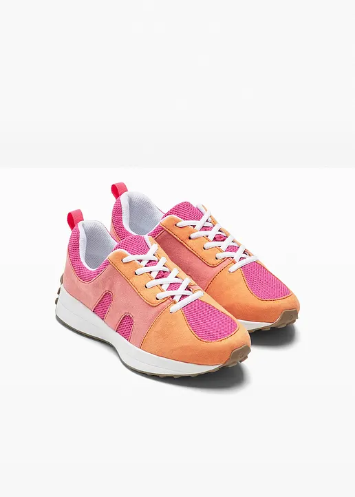Bonprix Lässiger Sneaker Mit Profilierter Sohle - Pink - Damen