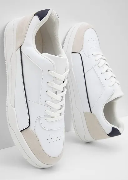 Bonprix Lässiger Sneaker Mit Sportlichen Details - Weiß