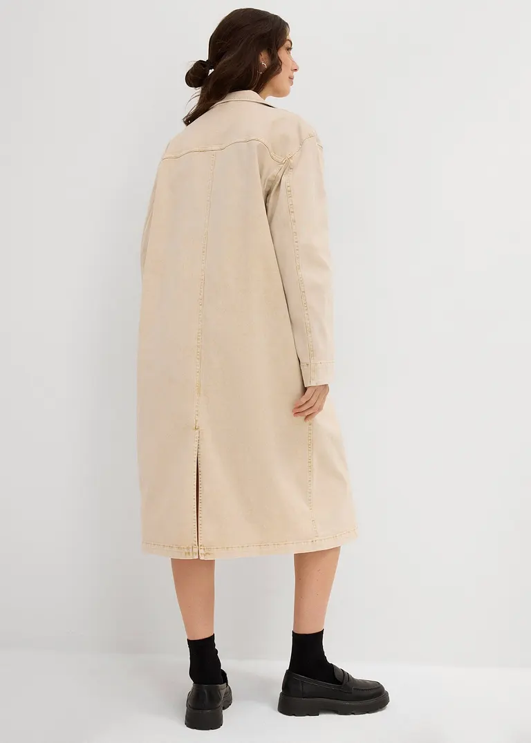 Bonprix Lässiger Trenchcoat Aus Twill Mit Taschen- Jedes Teil Ein Unikat
