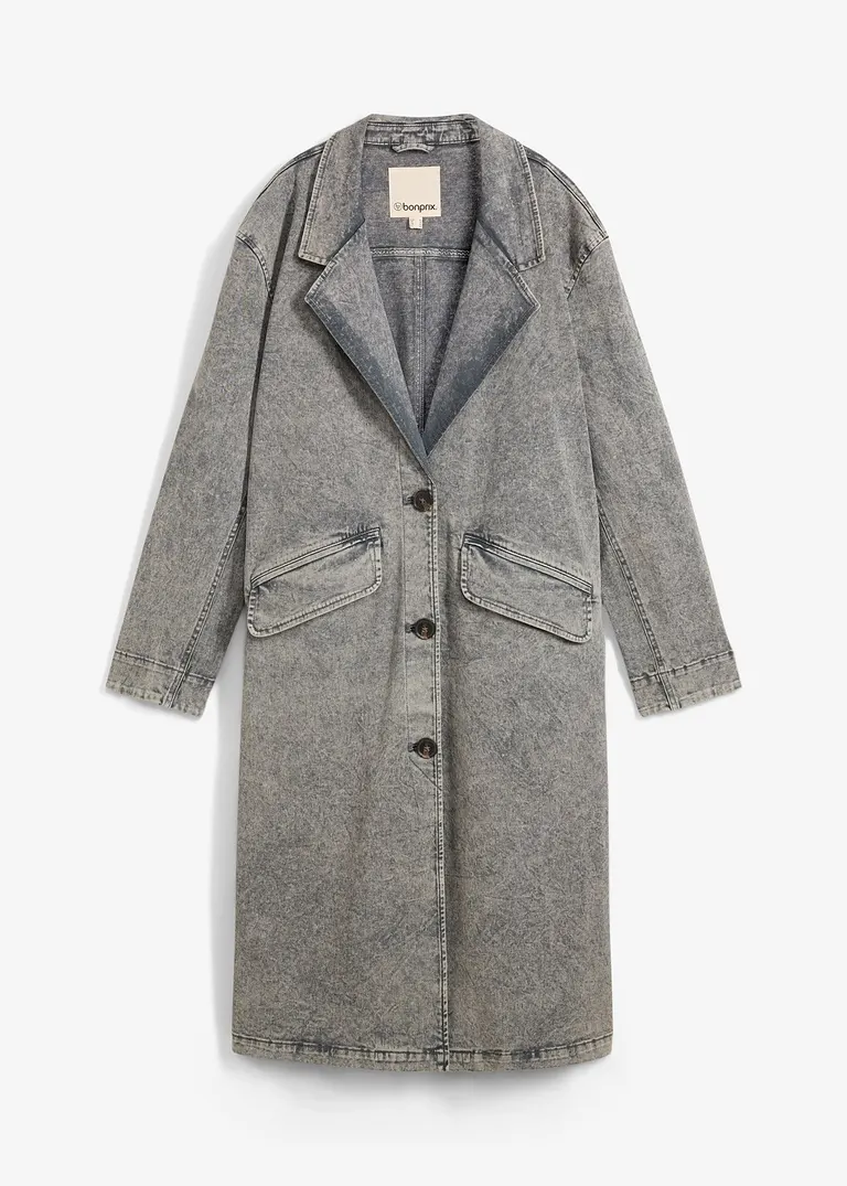 bonprix Lässiger Trenchcoat aus Twill mit Taschen- Jedes Teil ein Unikat