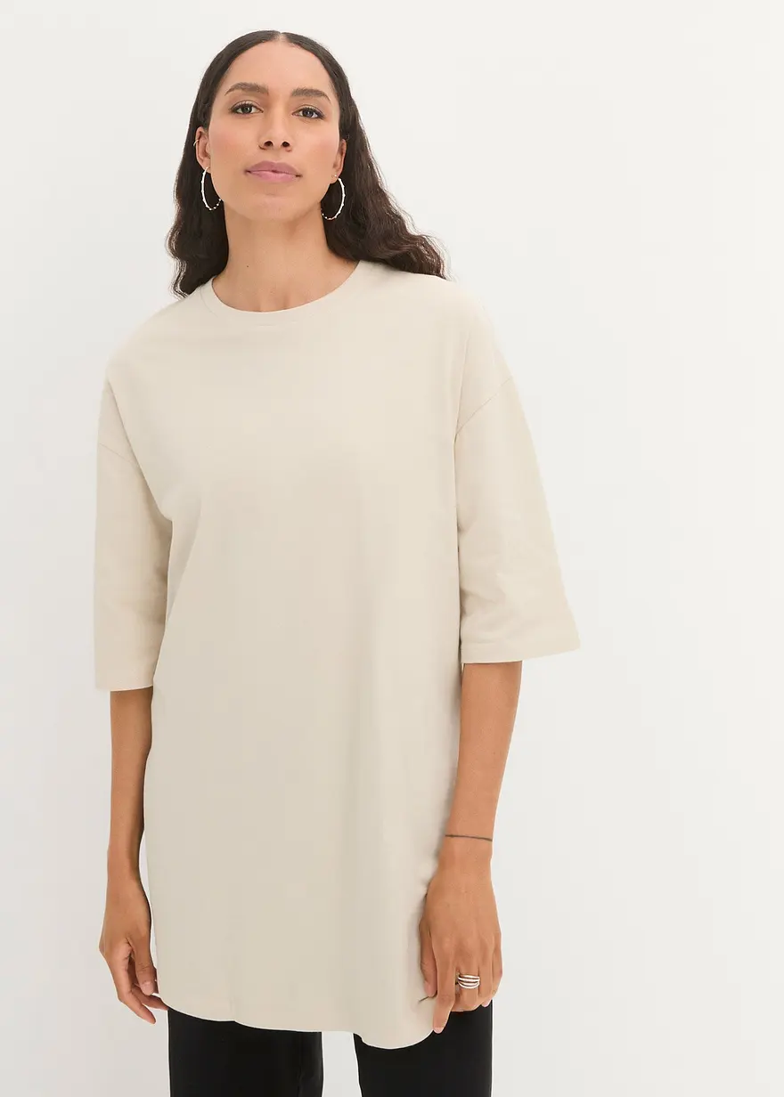 Bonprix Lässiges Longshirt Mit Komfortgebenden Seitenschlitzen Und Oversized-Passform