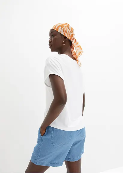 Bonprix Lässiges Oversized Shirt Mit Weitem Armloch - Weiß