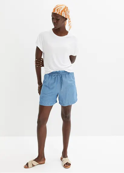 Bonprix Lässiges Oversized Shirt Mit Weitem Armloch - Weiß