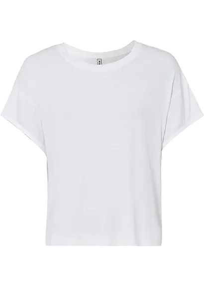 bonprix Lässiges oversized Shirt mit weitem Armloch - weiß