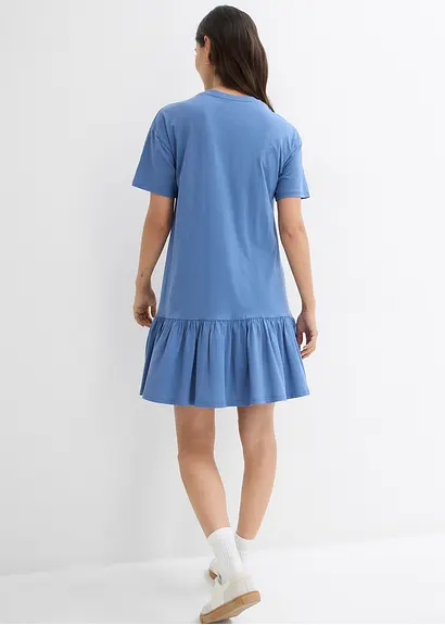 Bonprix Lässiges Shirt-Kleid Wirkt Durch Bio-Baumwolle Atmungsaktiv