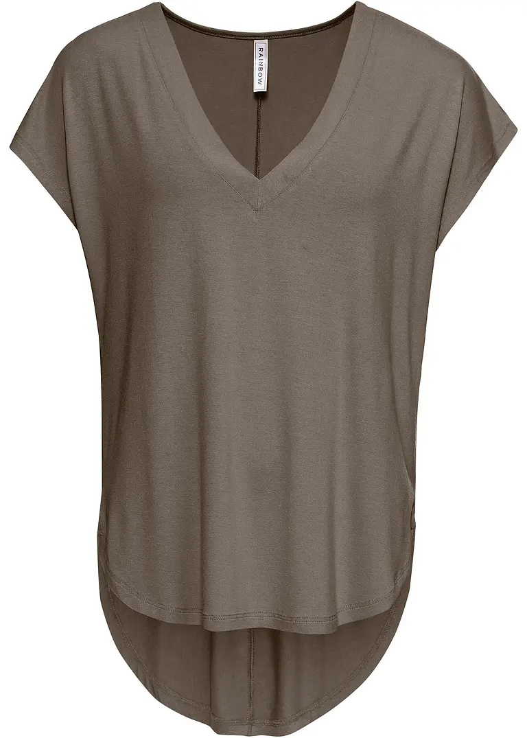 bonprix Lässiges Shirt mit Seitenschlitzen - grün - Damen