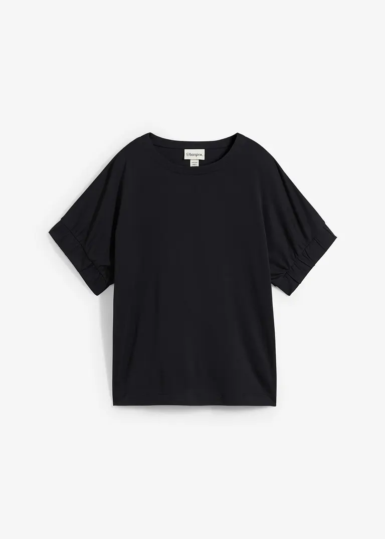 Bonprix Lässiges Shirt Mit Weiten Ärmeln - Schwarz - Damen
