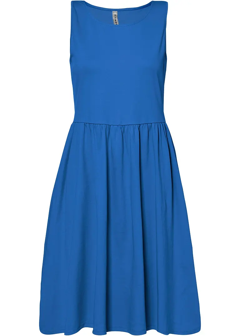 bonprix Lässiges Shirtkleid mit Eingriffstaschen - blau - Damen
