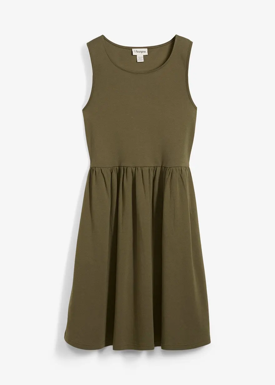bonprix Lässiges Shirtkleid mit Eingriffstaschen - grün - Damen