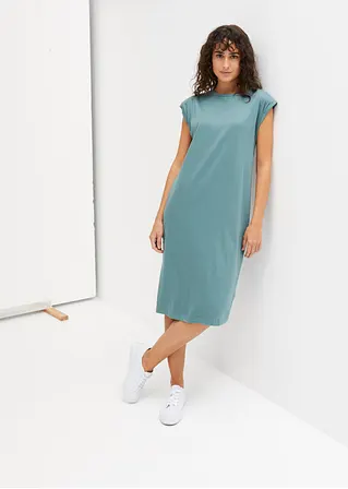 Bonprix Lässiges Shirtkleid Mit Rundhalsausschnitt Und Schulterpolstern