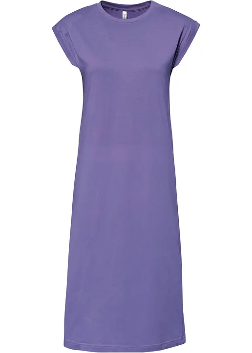 bonprix Lässiges Shirtkleid mit Rundhalsausschnitt und Schulterpolstern