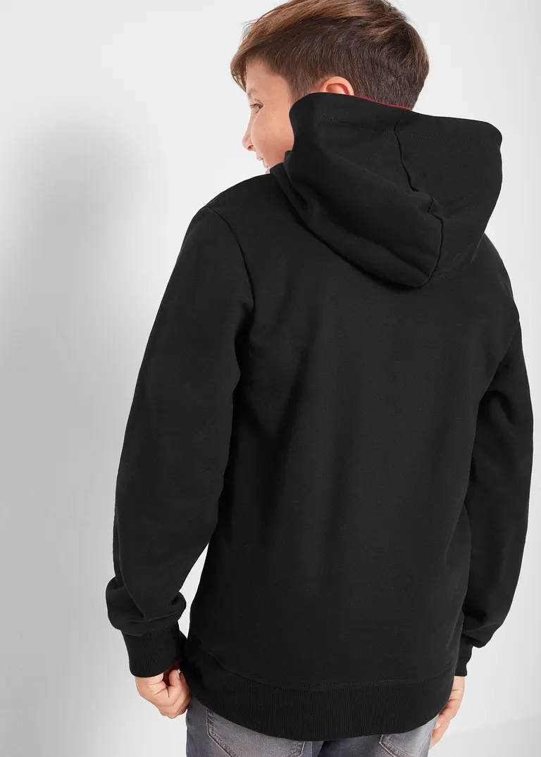 Bonprix Lässiges Sweatshirt Mit Frontdruck - Schwarz - Kinder