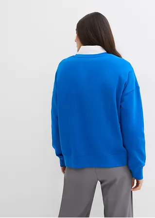Bonprix Lässiges Sweatshirt Mit Modernem Druck - Blau - Damen