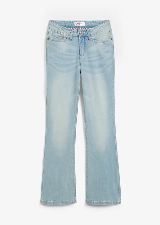 bonprix Legere Basic-Stretch-Jeans mit Kontrastnähten und toller Waschung