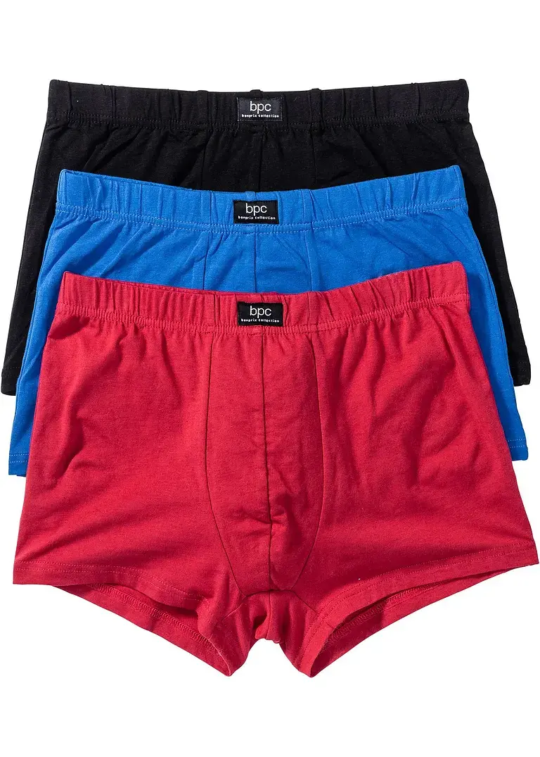 bonprix Legere Herren Boxershorts in figurnaher Passform im 3er-Pack