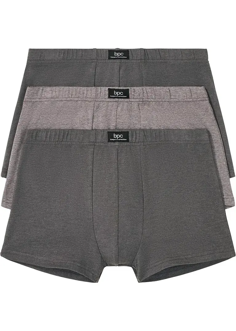 bonprix Legere Herren Boxershorts in figurnaher Passform im 3er-Pack