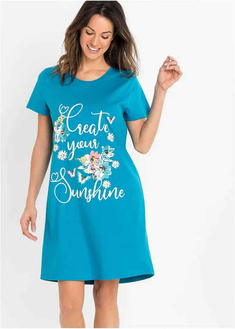 Bonprix Legeres Nachthemd Im Doppelpack Aus Bio-Baumwolle Im Umstellungsprozess