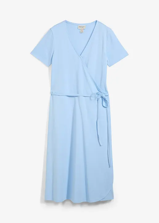 bonprix Leicht ausgestelltes Wickelkleid - blau - Damen