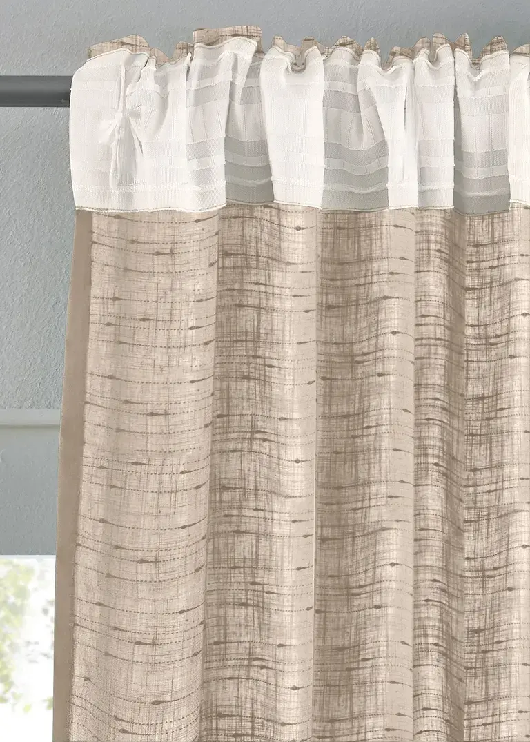 Bonprix Leicht Fallende Fertiggardine In Leinen-Optik