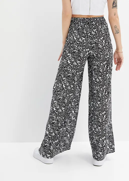 Bonprix Leicht Fallende Highwaist-Hose Mit Langem Schlitz