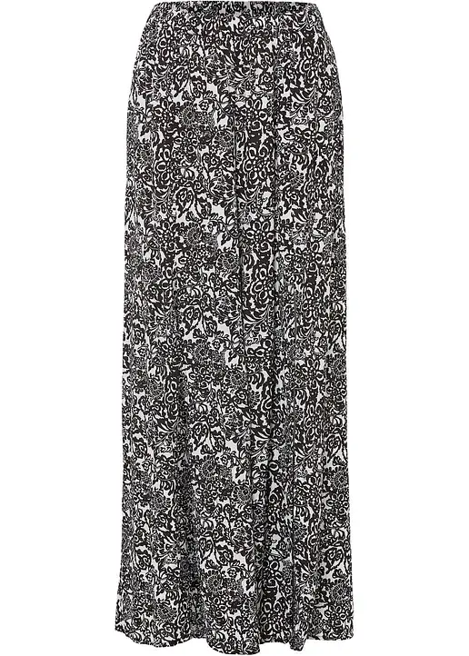 bonprix Leicht fallende Highwaist-Hose mit langem Schlitz